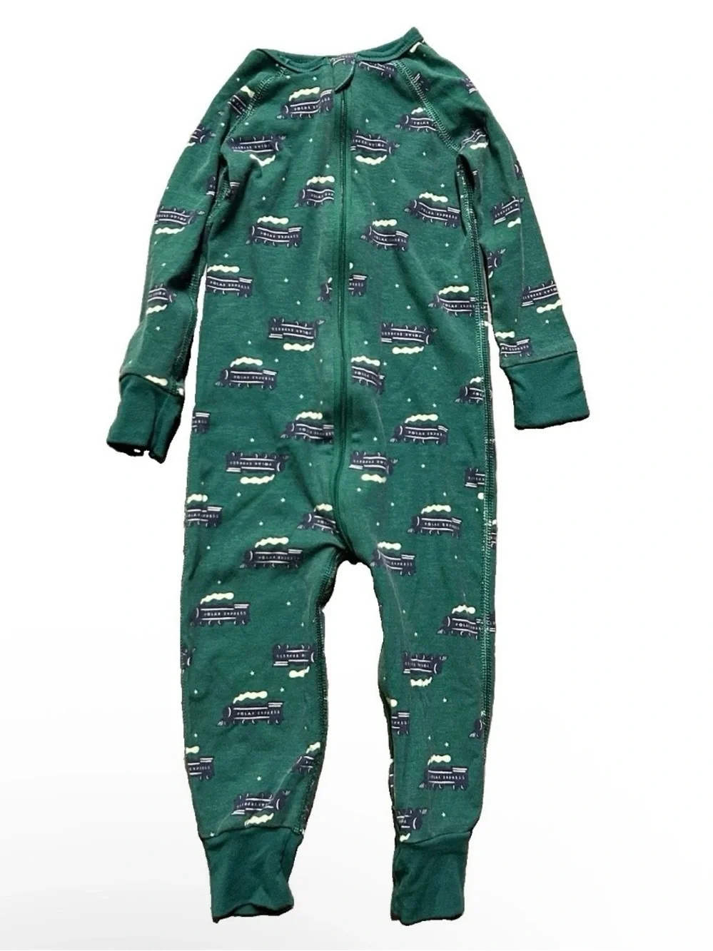 Toddler Hanna Andersson The Polar Express Christmas Pajamas Size 18-24 Months